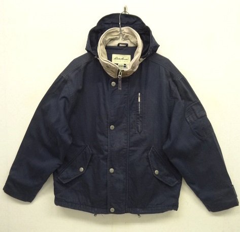 画像: EDDIE BAUER フード付き デッキジャケット ネイビー (USED) 「Jacket」 入荷しました。