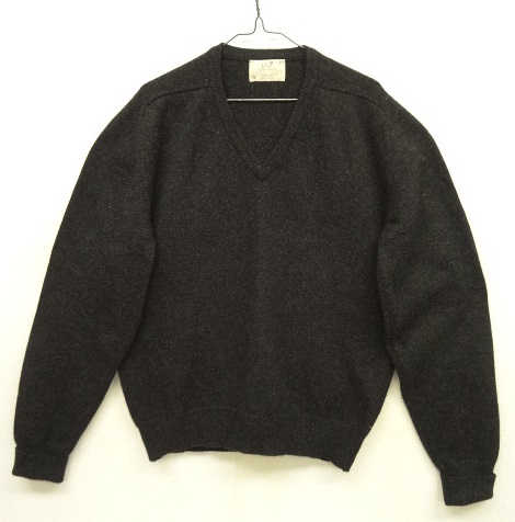 画像: 80'S LORD JEFF フリーダムスリーブ ラムウール Vネック ニット チャコール USA製 (VINTAGE) 「Knit」 入荷しました。