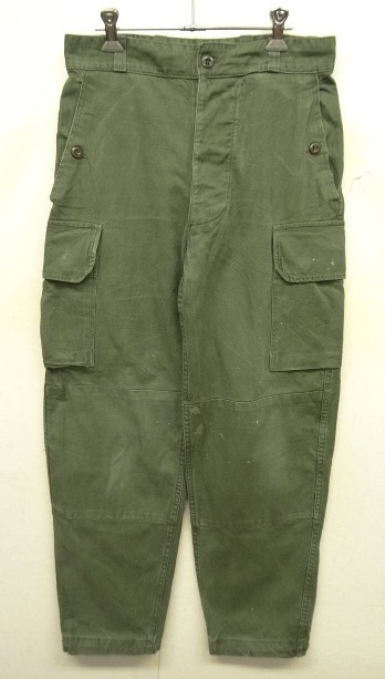 画像: 60'S フランス軍 M64 フィールドパンツ OLIVE 80M (VINTAGE) 「Bottoms」 入荷しました。