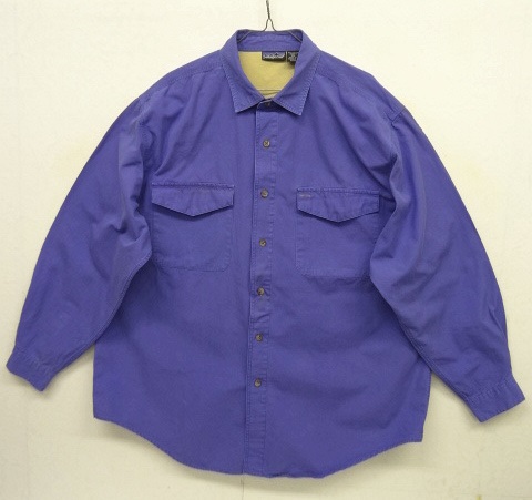 画像: 90'S PATAGONIA 旧タグ フラップ付きポケット 長袖シャツ ブルー (VINTAGE) 「L/S Shirt」 入荷しました。