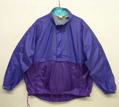 画像: 90'S LL Bean リップストップナイロン ハーフジップ アノラック ブルー/パープル (VINTAGE) 「Jacket」 入荷しました。