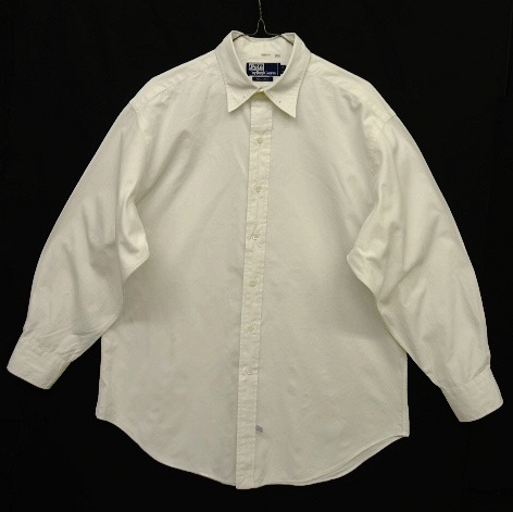 画像: 90'S RALPH LAUREN ポプリン 長袖 ピンホールカラーシャツ ホワイト (VINTAGE) 「L/S Shirt」 入荷しました。