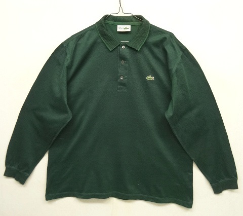 画像: 80'S CHEMISE LACOSTE 長袖 ポロシャツ ダークグリーン フランス製 (VINTAGE) 「L/S Shirt」 入荷しました。