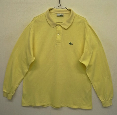 画像: 80'S CHEMISE LACOSTE 長袖 ポロシャツ イエロー フランス製 (VINTAGE) 「L/S Shirt」 入荷しました。