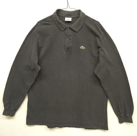 画像: 80'S CHEMISE LACOSTE 長袖 ポロシャツ チャコール フランス製 (VINTAGE) 「L/S Shirt」 入荷しました。