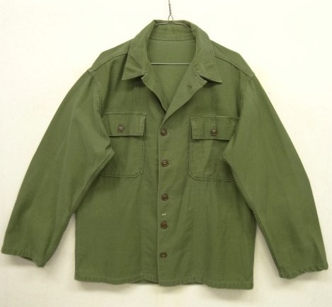 画像: 60'S アメリカ軍 US ARMY "1st MODEL" OG107 コットンサテン ユーティリティシャツ (VINTAGE) 「L/S Shirt」 入荷しました。