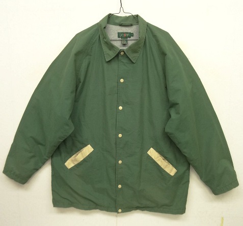 画像: 90'S J.CREW 旧タグ 裏地付き コーチジャケット グリーン (VINTAGE) 「Jacket」 入荷しました。