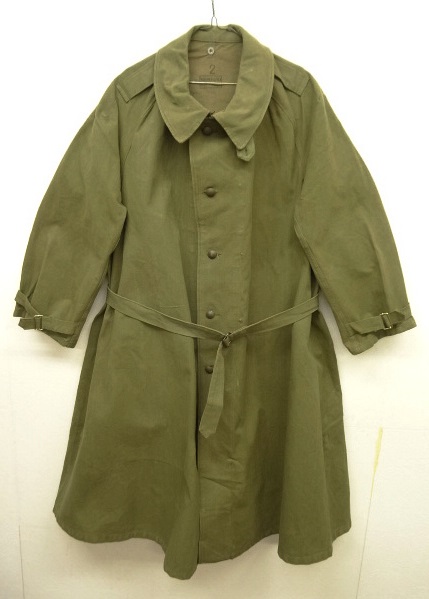 画像: 50'S フランス軍 モーターサイクルコート OLIVE (VINTAGE) 「Jacket」 入荷しました。