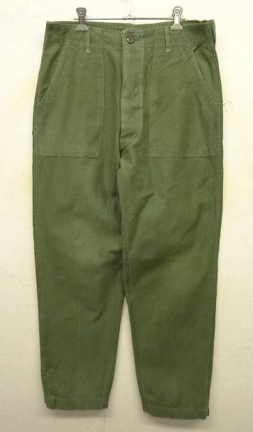 画像: 70'S アメリカ軍 US ARMY "OG107" コットンサテン ベイカーパンツ W34L33 (VINTAGE) 「Bottoms」 入荷しました。