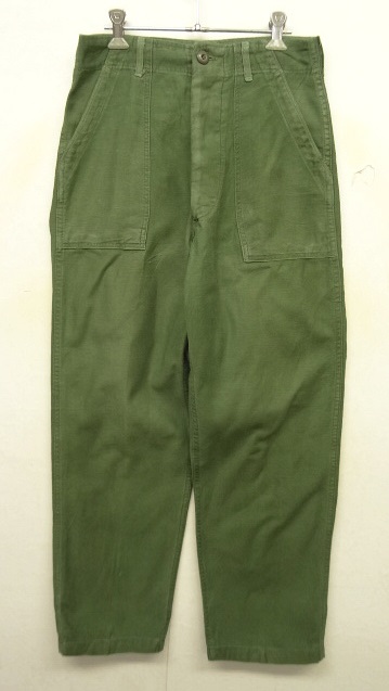 画像: 60'S アメリカ軍 US ARMY "OG107" コットンサテン ベイカーパンツ W30L31 (VINTAGE) 「Bottoms」 入荷しました。