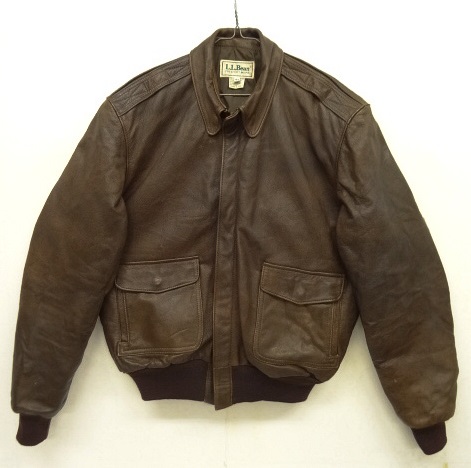 画像: 80'S LL Bean "THINSULATE入り" A-2 レザー フライトジャケット USA製 (VINTAGE) 「Jacket」 入荷しました。