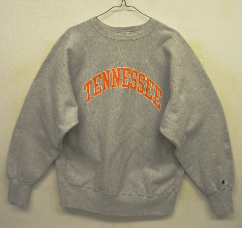 画像: 90'S CHAMPION "TENNESSEE" 刺繍タグ リバースウィーブ グレー USA製 (VINTAGE) 「Sweat Shirt」 入荷しました。