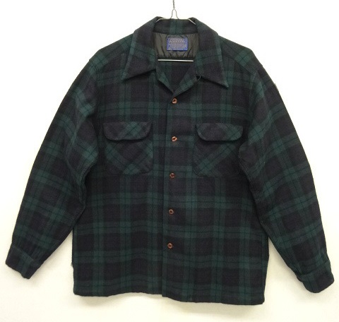 画像: 70'S PENDLETON "BOARD SHIRT" ウール オープンカラーシャツ チェック柄 USA製 (VINTAGE) 「L/S Shirt」 入荷しました。