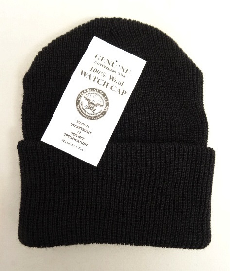 画像: アメリカ軍 US NAVY ウール ワッチキャップ BLACK (DEADSTOCK) 「Cap」 入荷しました。