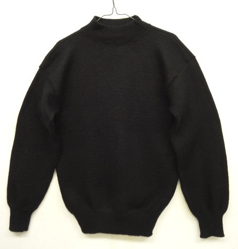 画像: 70'S アメリカ軍 US NAVY ウール モックネック ゴブセーター BLACK (VINTAGE) 「Knit」 入荷しました。