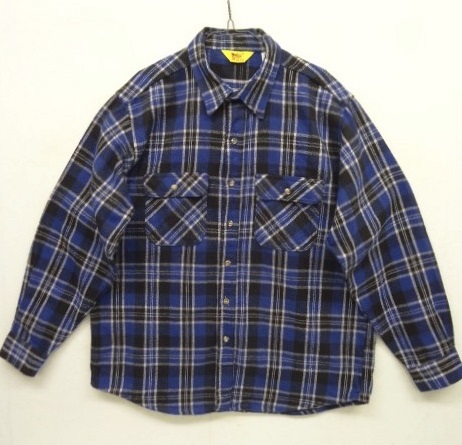 画像: 80'S WORKN' SPORT 三角タグ ヘビーフランネル ワークシャツ チェック柄 USA製 (VINTAGE) 「L/S Shirt」 入荷しました。