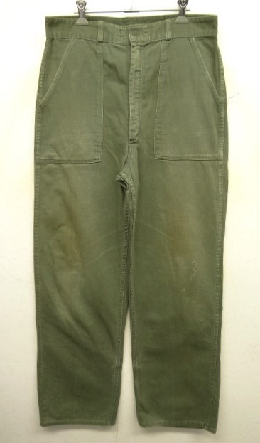 画像: 60'S アメリカ軍 USAF コットンサテン 平ボタン ベイカーパンツ RAPIDジップ (VINTAGE) 「Bottoms」 入荷しました。