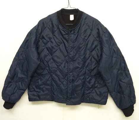 画像: 70'S UNKNOWN キルティングジャケット ネイビー PRIDEアルミジップ (VINTAGE) 「Jacket」 入荷しました。