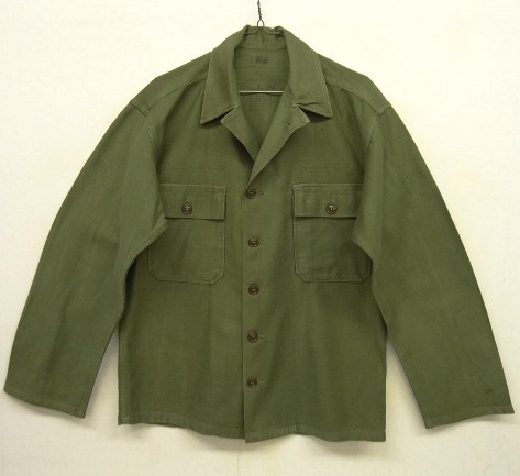 画像: 50'S アメリカ軍 US ARMY "1st MODEL" OG107 コットンサテン ユーティリティシャツ (VINTAGE) 「L/S Shirt」 入荷しました。