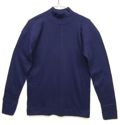 画像: 70'S イタリア軍 モックネック コットン セーター NAVY (DEADSTOCK) 「Knit」 入荷しました。