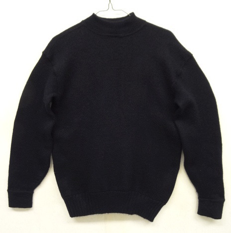 画像: 60'S アメリカ軍 US NAVY ウール モックネック ゴブセーター DK NAVY (VINTAGE) 「Knit」 入荷しました。