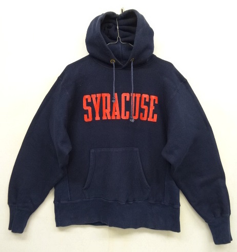 画像: 80'S CHAMPION "SYRACUSE" トリコタグ リバースウィーブ パーカー ネイビー USA製 (VINTAGE) 「Parka」 入荷しました。