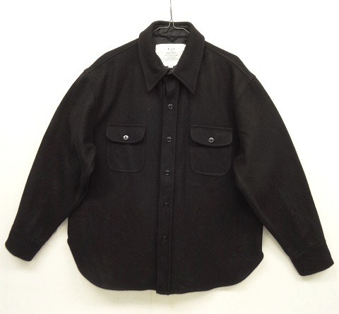 画像: UNKNOWN イカリボタン ウール CPOシャツ ブラック USA製 (VINTAGE) 「L/S Shirt」 入荷しました。