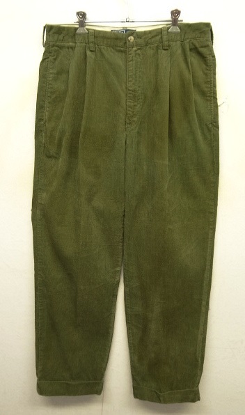 画像: 90'S RALPH LAUREN "HAMMOND PANT" ツープリーツ コーデュロイパンツ OLIVE (VINTAGE) 「Bottoms」 入荷しました。