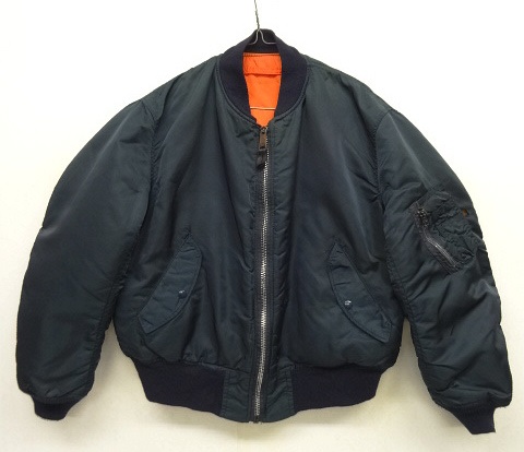 画像: 90'S ALPHA INDUSTRIES "MA-1" フライトジャケット ネイビー/オレンジ USA製 (VINTAGE) 「Jacket」 入荷しました。