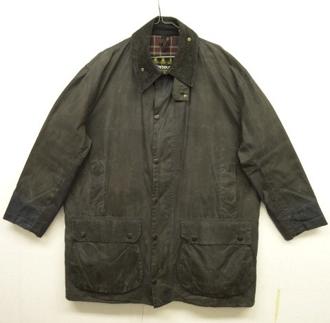 画像: 90'S BARBOUR 3クレスト 旧タグ "BORDER" オイルドジャケット NAVY イングランド製 (VINTAGE) 「Jacket」 入荷しました。