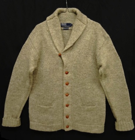 画像: 90'S RALPH LAUREN ウール ショールカラー カーディガン BEIGE (VINTAGE) 「Knit」 入荷しました。