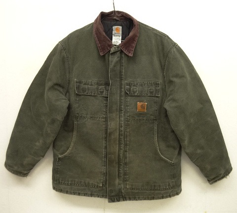 画像: 90'S CARHARTT 裏地キルティング ダックジャケット モスグリーン (VINTAGE) 「Jacket」 入荷しました。