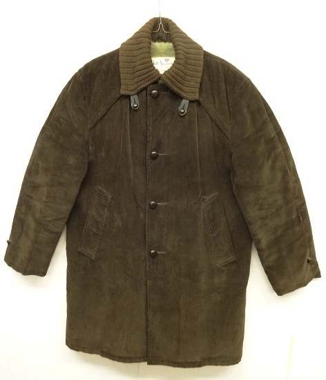 画像: 60'S HALL AMERICAN SPORTSWEAR 裏地ボア付き コーデュロイ ドンキーコート ダークブラウン (VINTAGE) 「Jacket」 入荷しました。