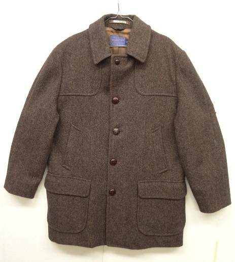 画像: 80'S PENDLETON ヘリンボーンウールコート ブラウン USA製 (VINTAGE) 「Jacket」 入荷しました。