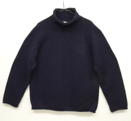 画像: 90'S J.CREW 旧タグ ウール ロールネックセーター NAVY (VINTAGE) 「Knit」 入荷しました。