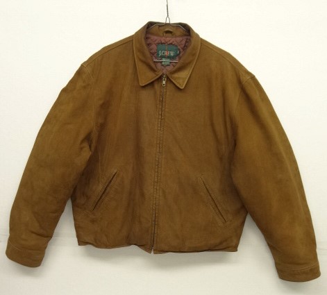 画像: 90'S J.CREW 旧タグ 裏地キルティング レザードリズラージャケット BROWN (VINTAGE) 「Jacket」 入荷しました。