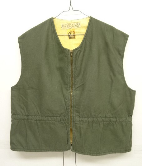 画像: VTN INDUSTRIES フレンチワーク 裏地ウール ベスト OLIVE (VINTAGE) 「No Sleeve」 入荷しました。