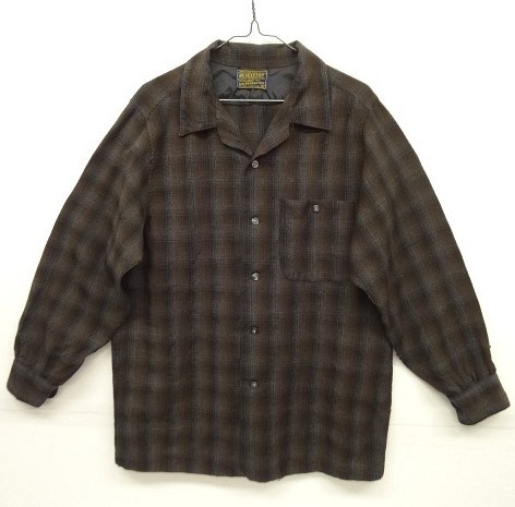 画像: 60'S PENDLETON "SIR PENDLETON" 片ポケ ウール オープンカラーシャツ オンブレチェック (VINTAGE) 「L/S Shirt」 入荷しました。