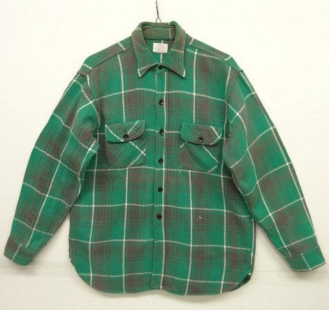 画像: 60'S Sears マチ付き ヘビーフランネルシャツ チェック柄 (VINTAGE) 「L/S Shirt」 入荷しました。