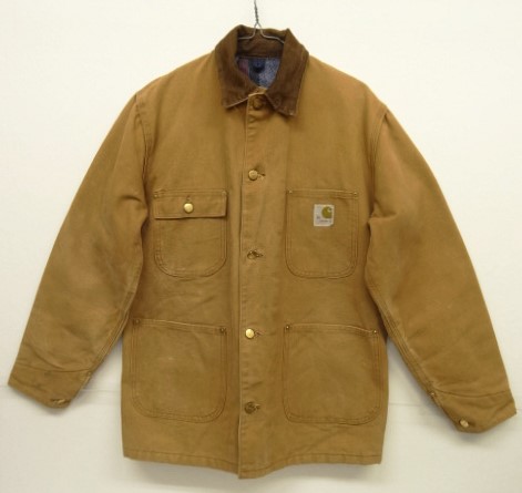 画像: 70'S CARHARTT プリントタグ 裏地ブランケット ダックジャケット ブラウン USA製 (VINTAGE) 「Jacket」 入荷しました。