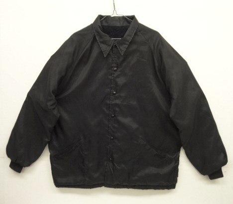 画像: 70'S SWINGSTER 裏地ボア付き コーチジャケット ブラック XL (VINTAGE) 「Jacket」 入荷しました。