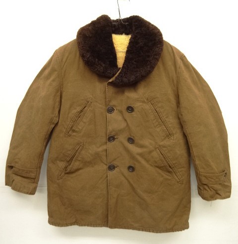 画像: 70'S UNKNOWN 襟＆裏地ムートン キャンバス カーコート (VINTAGE) 「Jacket」 入荷しました。