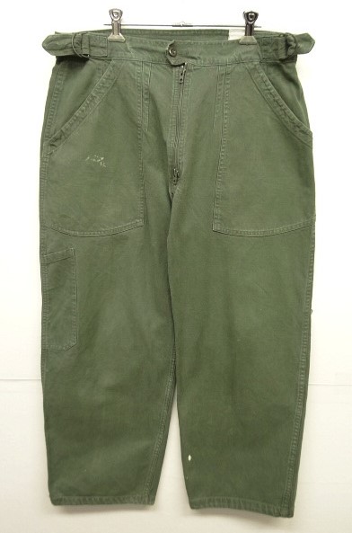 画像: 70'S フランス空軍 AIR FORCE アジャスター付き メカニックパンツ (VINTAGE) 「Bottoms」 入荷しました。