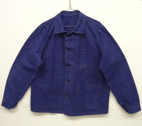 画像: 60'S AU PERROQUET フレンチワーク ワークジャケット カバーオール INK BLUE フランス製 (VINTAGE) 「Jacket」 入荷しました。