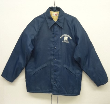 画像: 80'S KING LOUIE 裏地ボア付き コーチジャケット ネイビー USA製 (VINTAGE) 「Jacket」 入荷しました。