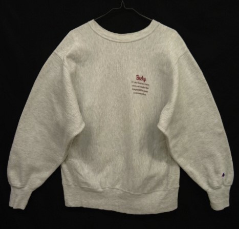 画像: 90'S CHAMPION "バックプリント" 刺繍タグ リバースウィーブ グレー USA製 (VINTAGE) 「Sweat Shirt」 入荷しました。