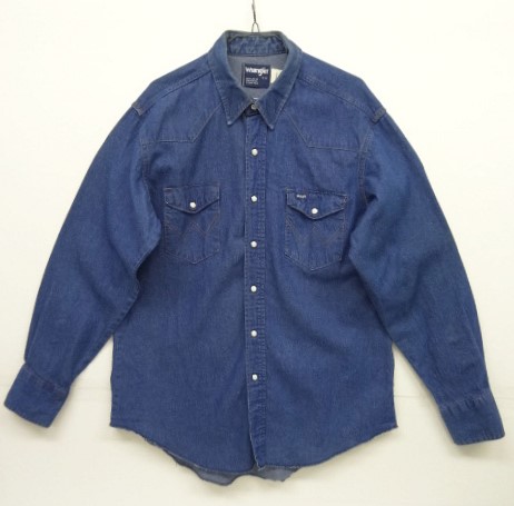 画像: 80'S WRANGLER "70127MW" デニム ウエスタンシャツ インディゴ USA製 (VINTAGE) 「L/S Shirt」 入荷しました。