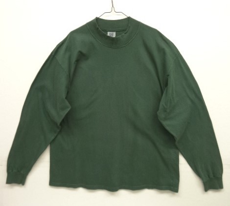 画像: 90'S GAP 旧タグ モックネック 長袖 Tシャツ グリーン USA製 (VINTAGE) 「T-Shirt」 入荷しました。