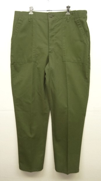 画像: 70'S アメリカ軍 US ARMY "OG507" コットンポリ ベイカーパンツ W38L33 IDEALジップ (DEADSTOCK) 「Bottoms」 入荷しました。