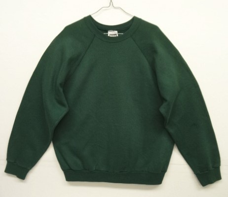 画像: 90'S TULTEX クルーネック ラグランスリーブ スウェットシャツ ダークグリーン USA製 (VINTAGE) 「Sweat Shirt」 入荷しました。